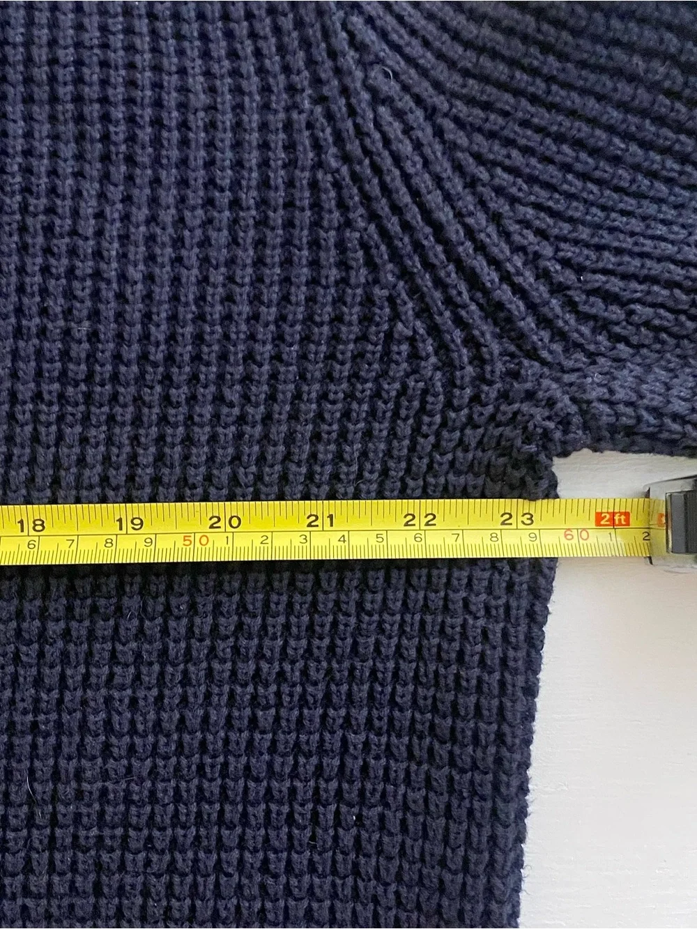 J. Crew men’s rugged cotton 1/4-zip sweater deep indigo MED H2713